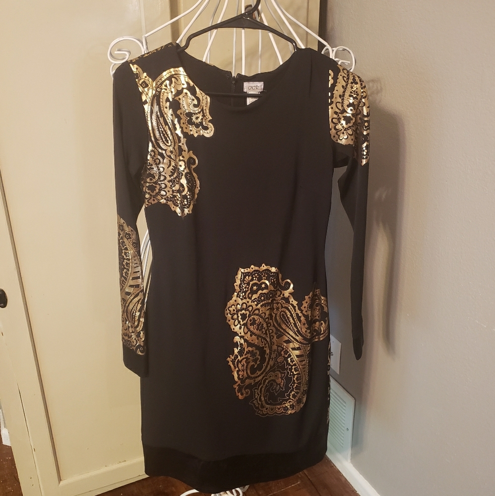 Cache black fitted dress 4/6